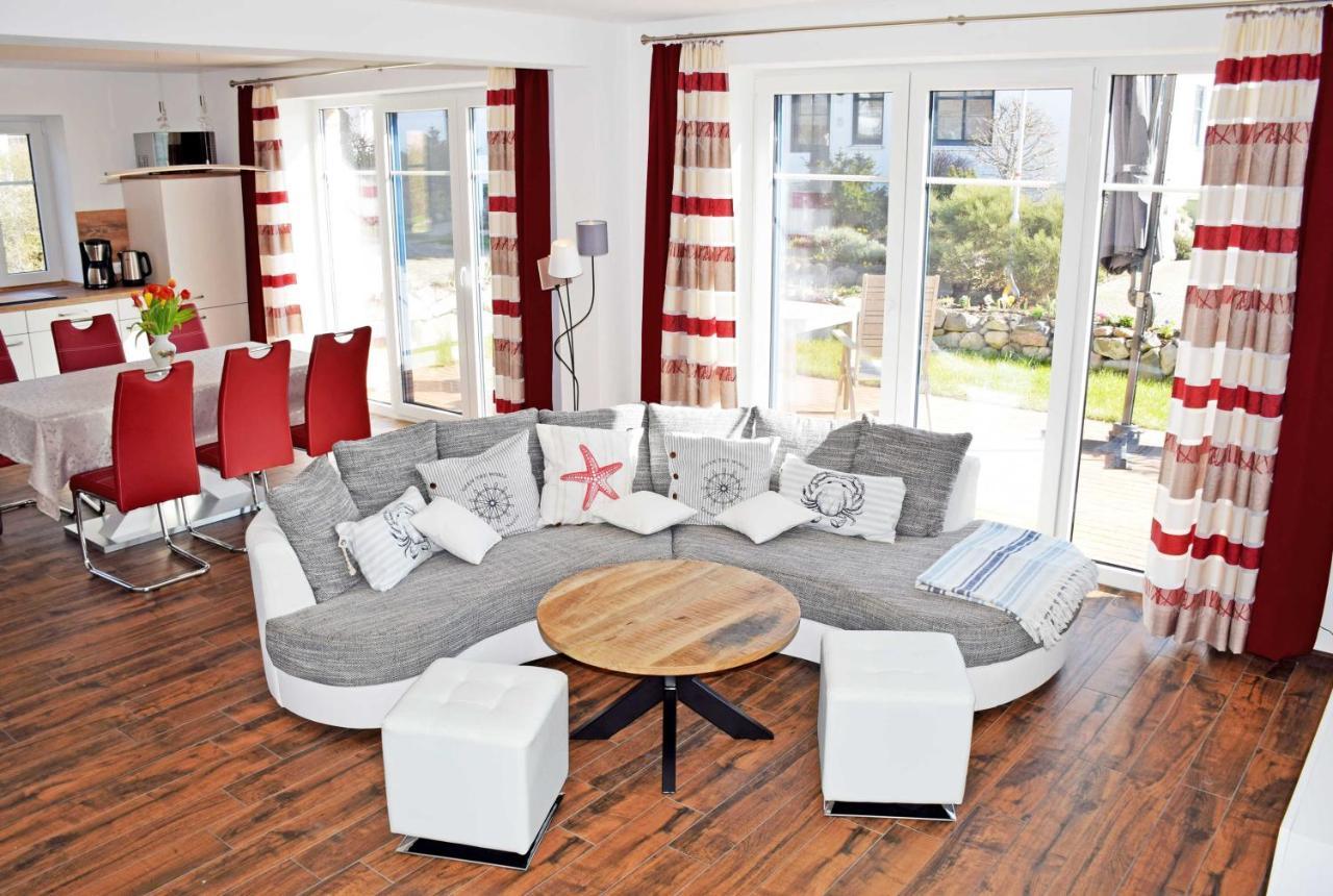 Ferienhaus Zum Boddenstrand Mit Ka Groß Zicker Bagian luar foto